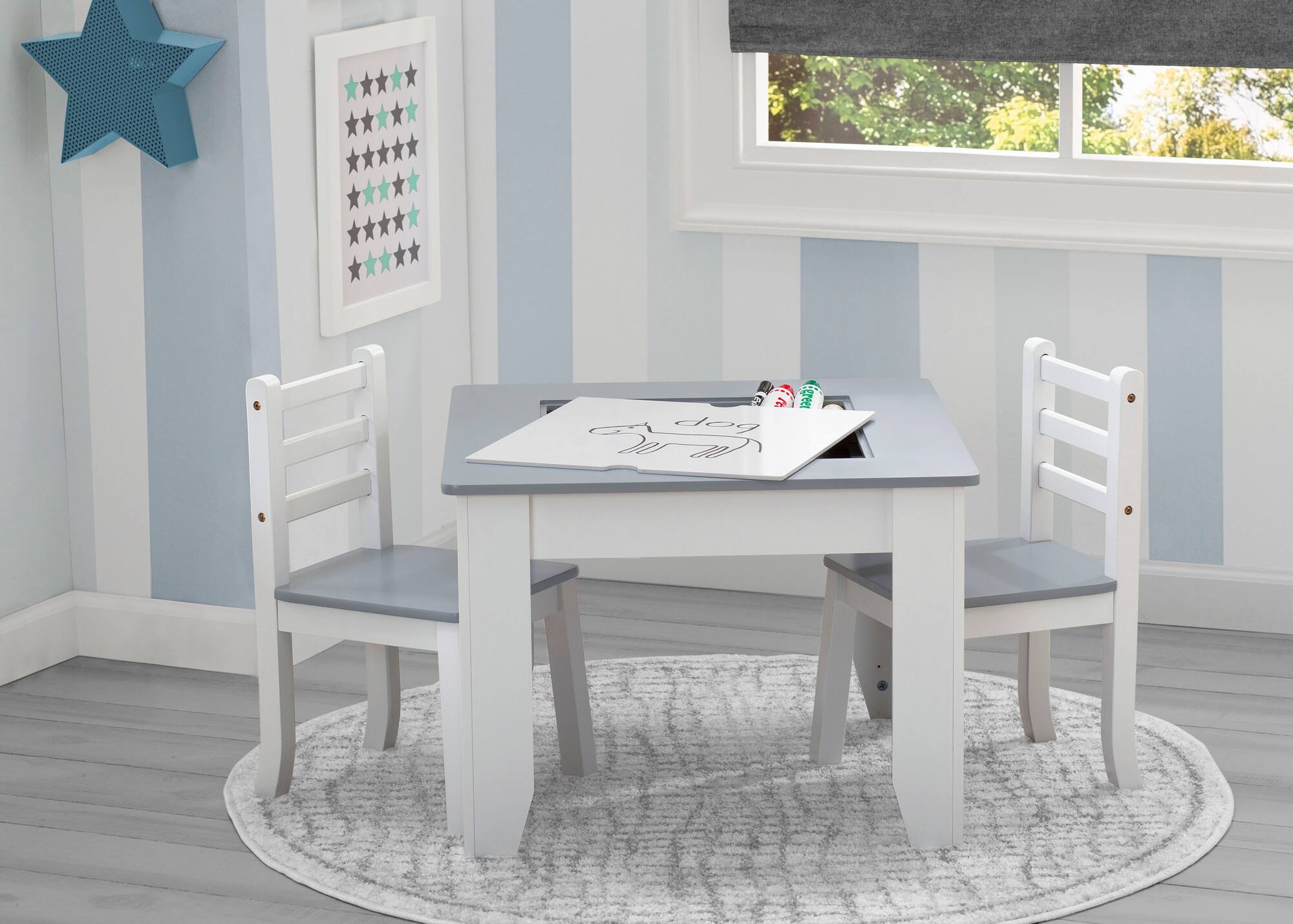 Chelsea Gray Table & Chair Set